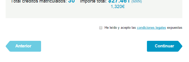 Flecha derecha formulario