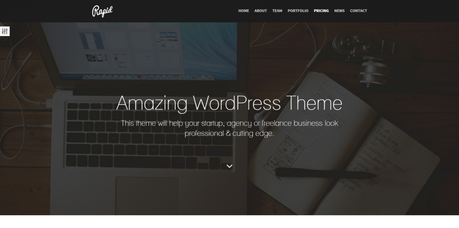 Flecha hacia abajo en una página web