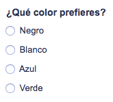 Mejor usabilidad de los radio-buttons en un formulario web cuando están en vertical