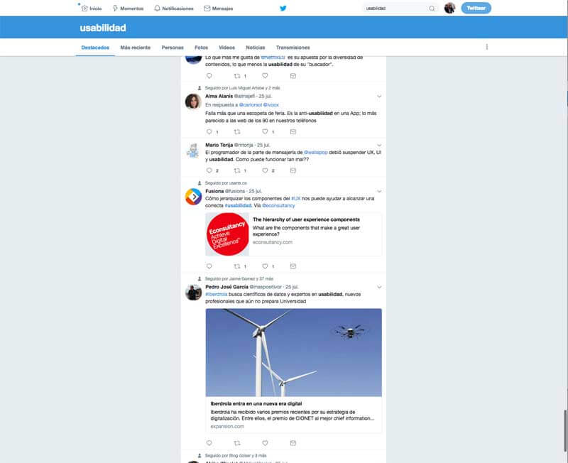 Pérdida de referencias con el uso del scroll infinito en la barra de desplazamiento vertical del navegador